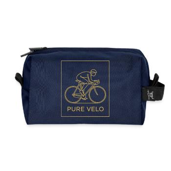 Pure Velo Gold Line Radfahrer - Recycelte Kulturtasche - Navy - Vorne
