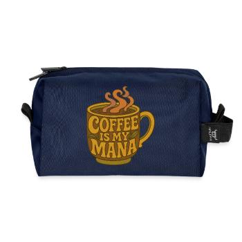 Kaffee ist meine Mana-Tasse - Recycelte Kulturtasche - Navy - Vorne