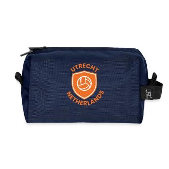 Bouclier de volley-ball d’Utrecht - Trousse de toilette en tissu recyclé - marine - Devant