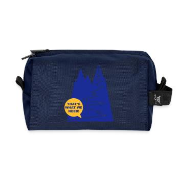 gipfelstuermer_2f - Recycelte Kulturtasche - Navy - Vorne