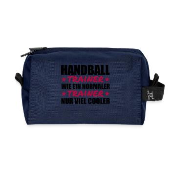Handballtrainer sind viel cooler - Recycelte Kulturtasche - Navy - Vorne