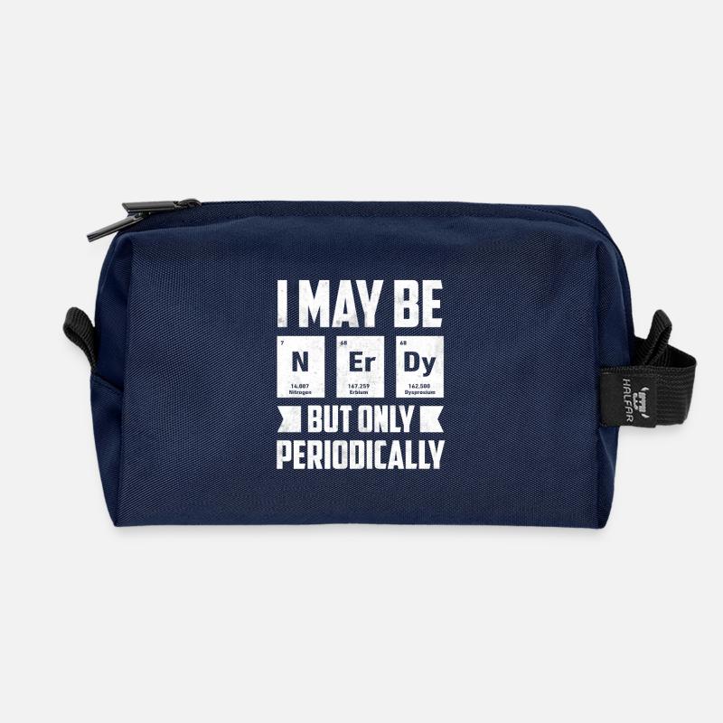Nerd - Chemie - Lehrer - Recycelte Kulturtasche - Navy