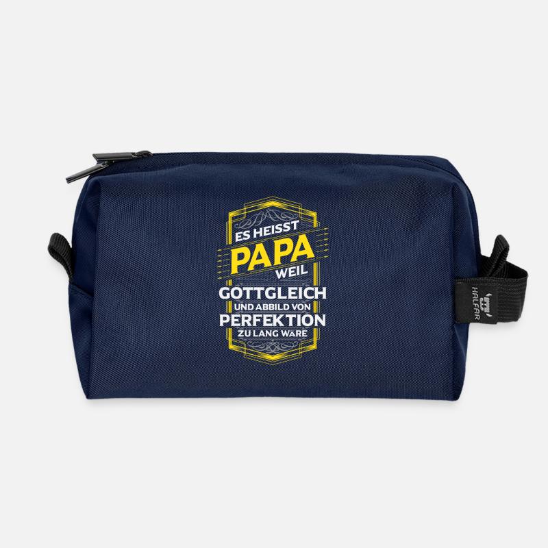 Papa - Recycelte Kulturtasche - Navy