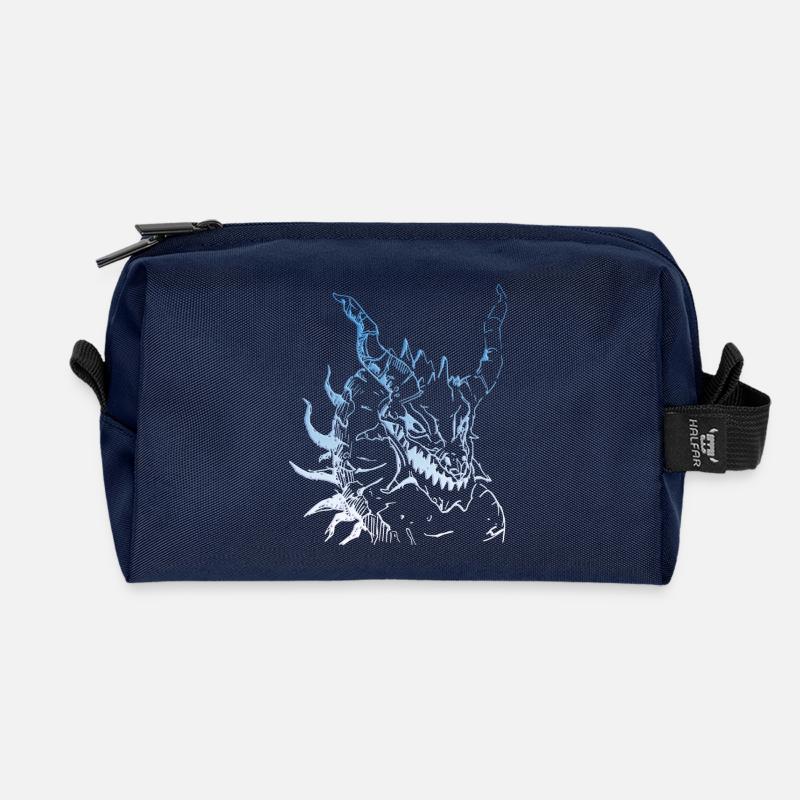 Epischer Blauer Drache - Motiv - Recycelte Kulturtasche - Navy
