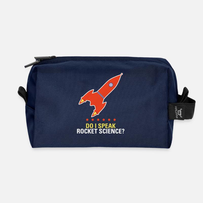 do I speak rocket science Raketenwissenschaften - Recycelte Kulturtasche - Navy