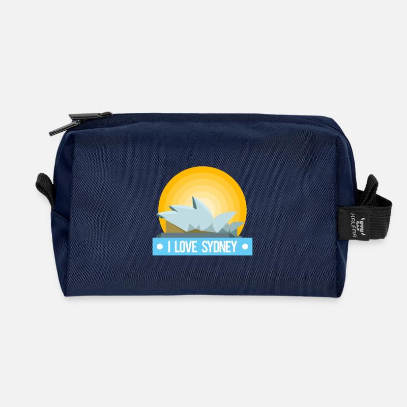 J'aime Sidney - Trousse de toilette en tissu recyclé - marine