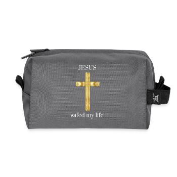 Jésus Safed ma vie Dieu Dieu Bible Christchurch - Trousse de toilette en tissu recyclé - anthracite - Devant
