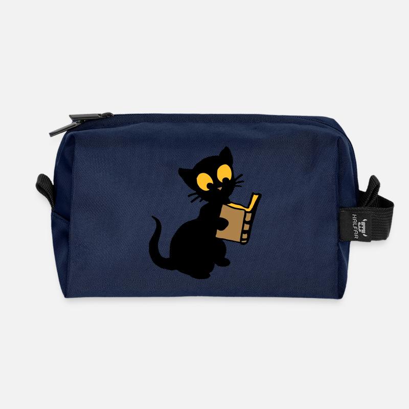 The book - Recycled Toiletry Zip Bag - navy