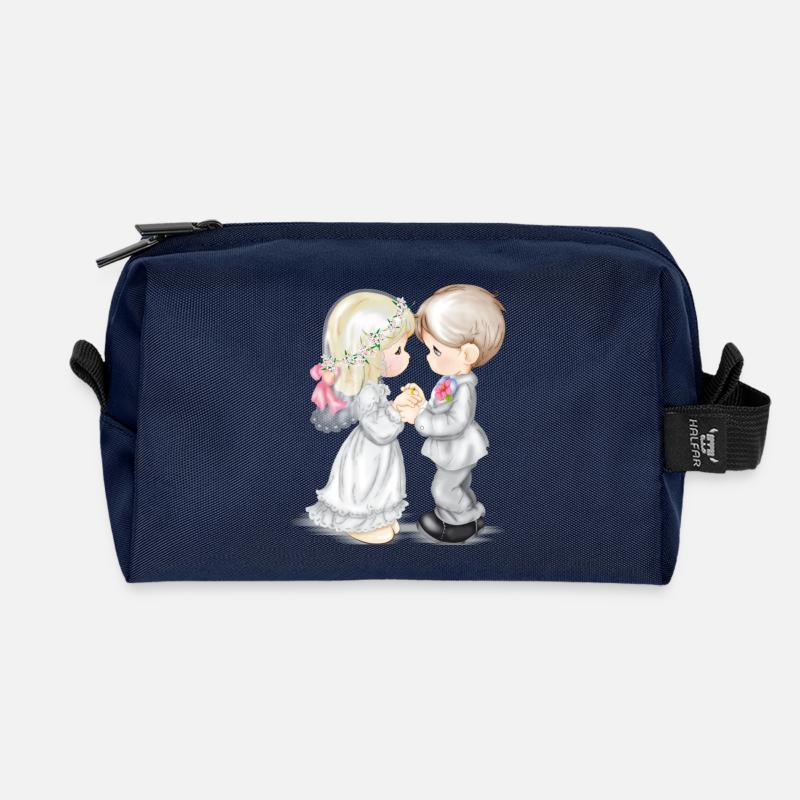 Ehe - Recycelte Kulturtasche - Navy