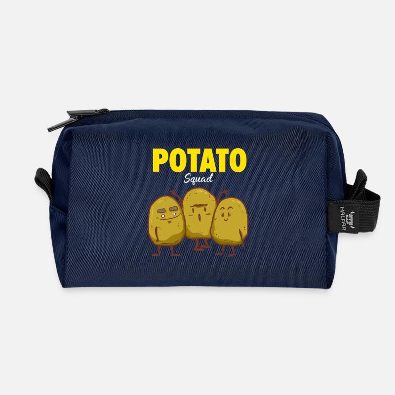 Kartoffel Team - Freunde - Potato - Freundschaft - Recycelte Kulturtasche - Navy