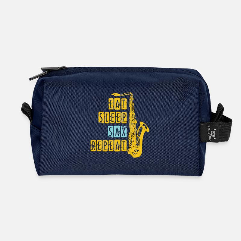 Saxophon - Recycelte Kulturtasche - Navy
