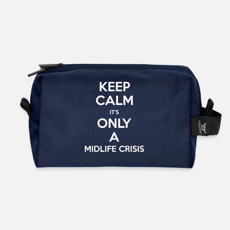 Midlife-Krise - Recycelte Kulturtasche - Navy