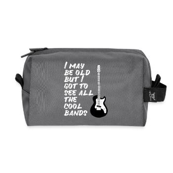 Many bands have seen concerts Rock Age Metal - Recycled Toiletry Zip Bag - anthracite - Front