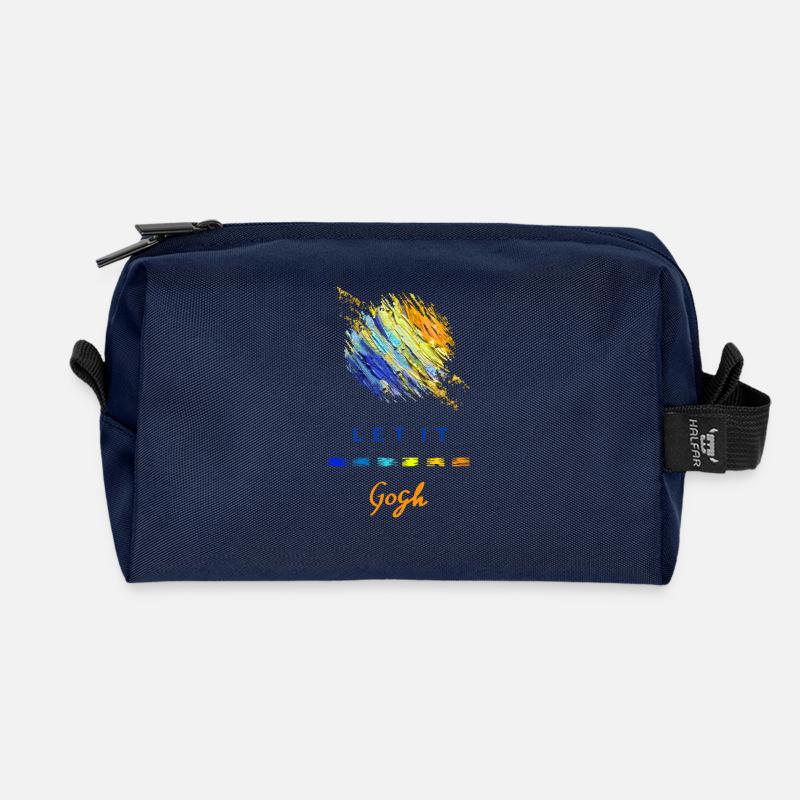 Vincent Van Gogh Let It Gogh Abstract - Recycelte Kulturtasche - Navy