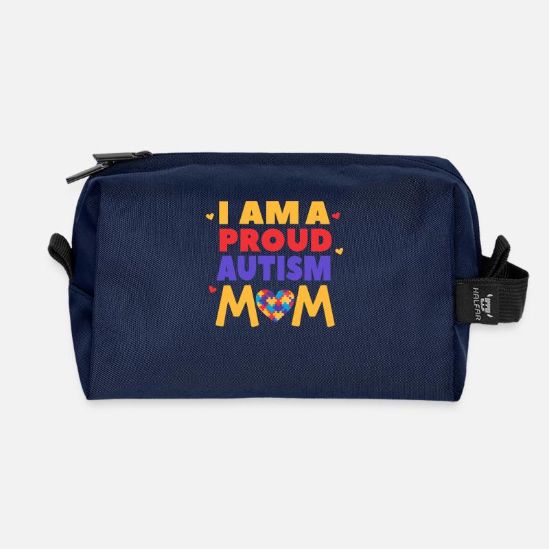 Ich bin eine stolze Autismus-Mutter - Recycelte Kulturtasche - Navy