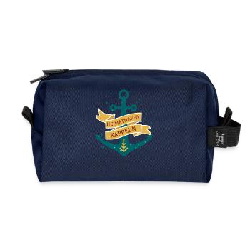 Kappeln Heimathafen Urlaub T-Shirt - Recycelte Kulturtasche - Navy - Vorne