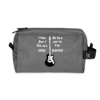 Many bands have seen concerts Rock Age Metal - Recycled Toiletry Zip Bag - anthracite - Front