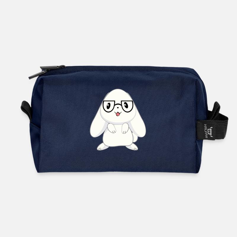 Hasen - Hase - Hasenbesitzer - Niedlich - Geschenk - Recycelte Kulturtasche - Navy