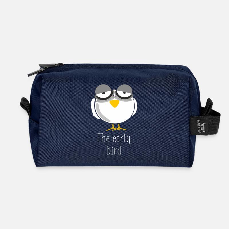 Early bird - Recycelte Kulturtasche - Navy