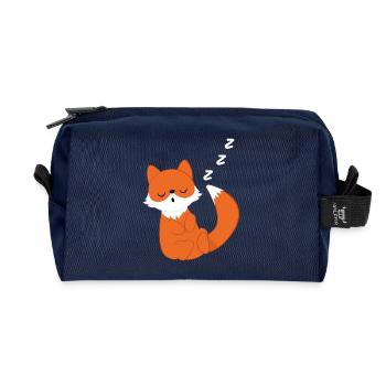 Fuchs - Füchsin - Fuchsliebhaber - Schlafen - Recycelte Kulturtasche - Navy - Vorne