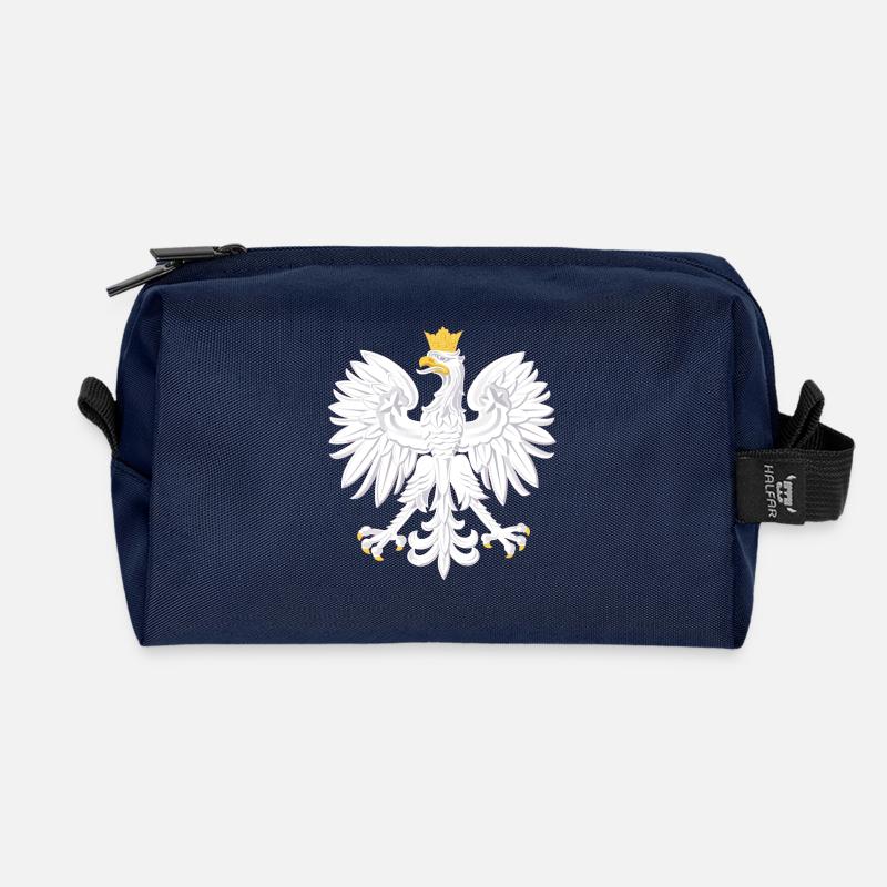 Polska Adler - Recycelte Kulturtasche - Navy