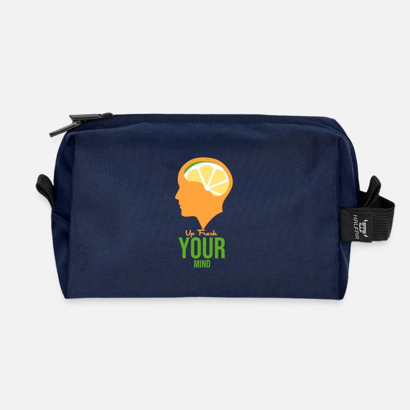 Fresh your mind - Recycelte Kulturtasche - Navy