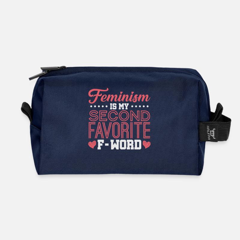 Feminismus - Recycelte Kulturtasche - Navy