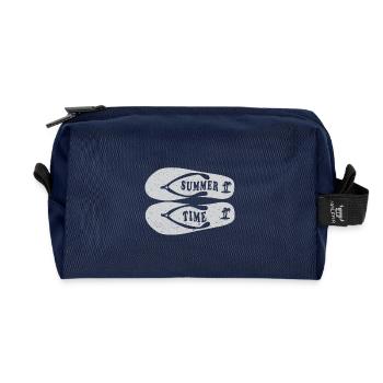 Summer Time Summer Vacances Flip Flop - Trousse de toilette en tissu recyclé - marine - Devant