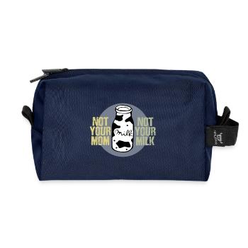 Pas votre lait - Trousse de toilette en tissu recyclé - marine - Devant