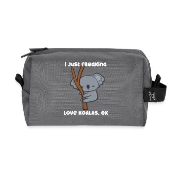 Koala - Koalas - Koala T-Shirt - I love Koalas - Recycelte Kulturtasche - Anthrazit - Vorne