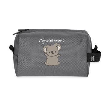 Koala - Koalas - Koala T-Shirt - Spirit Animal - Recycelte Kulturtasche - Anthrazit - Vorne