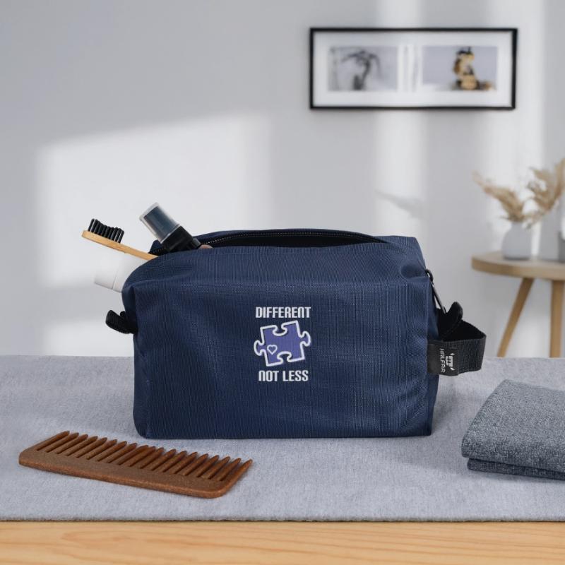 DIFFERENT - NOT LESS! autism Recycled Toiletry Zip Bag