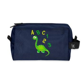 Schulanfang 1. Klasse Einschulung - Recycelte Kulturtasche - Navy - Vorne