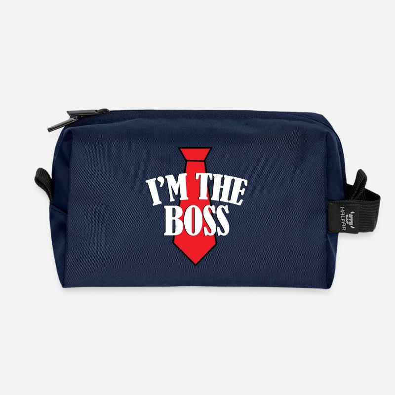 Boss I'm the Boss - Recycelte Kulturtasche - Navy