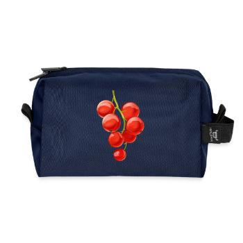 Fruits de baie de fruit groseille - Trousse de toilette en tissu recyclé - marine - Devant