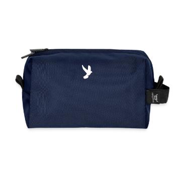 Dove - Recycled Toiletry Zip Bag - navy - Front