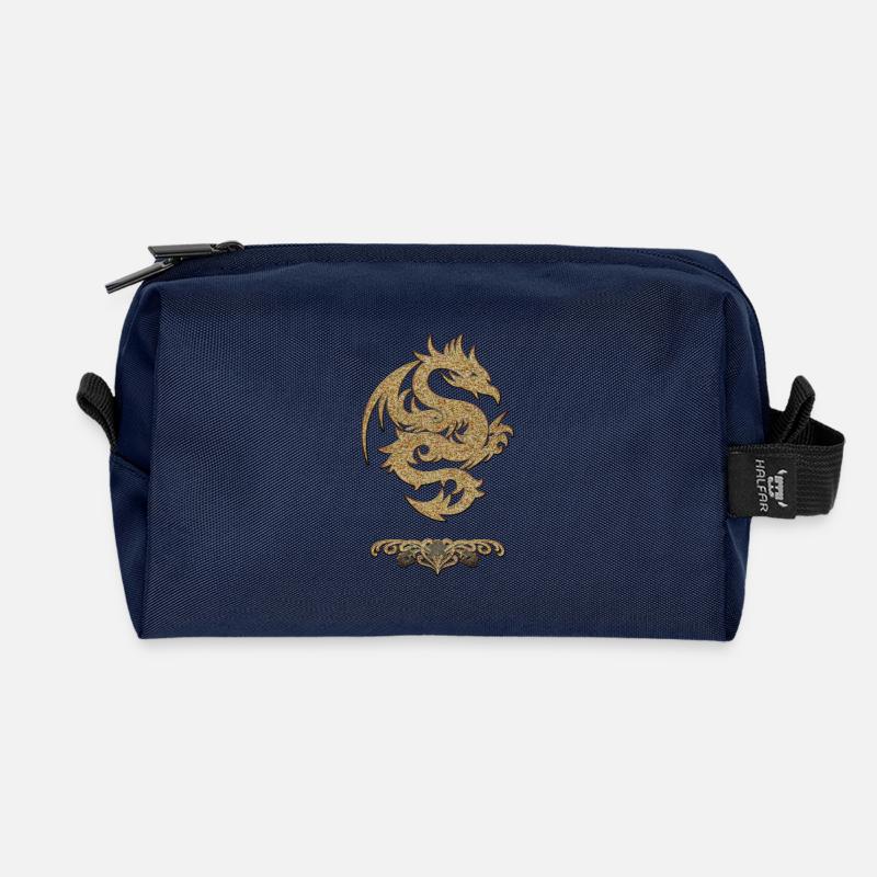 Wundervoller chinesischer Drache - Recycelte Kulturtasche - Navy
