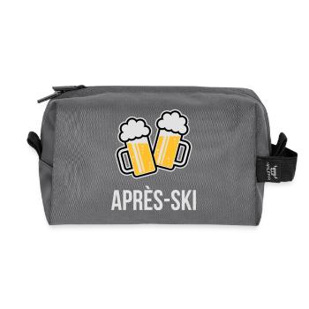 Après-Ski (Bier / Wintersport / Party / 3C) - Recycelte Kulturtasche - Anthrazit - Vorne