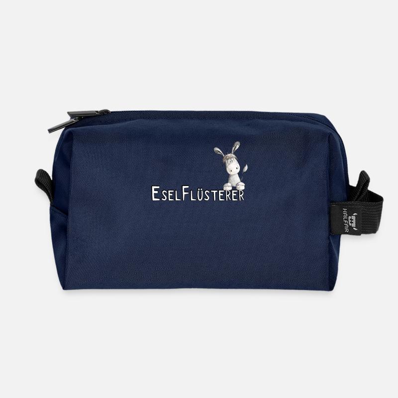 Eselflüsterer I Esel Tiermotiv - Recycelte Kulturtasche - Navy