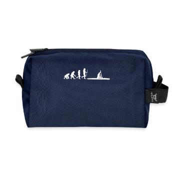 Kanadier Evolution Tshirt Geschenkideen - Recycelte Kulturtasche - Navy - Vorne