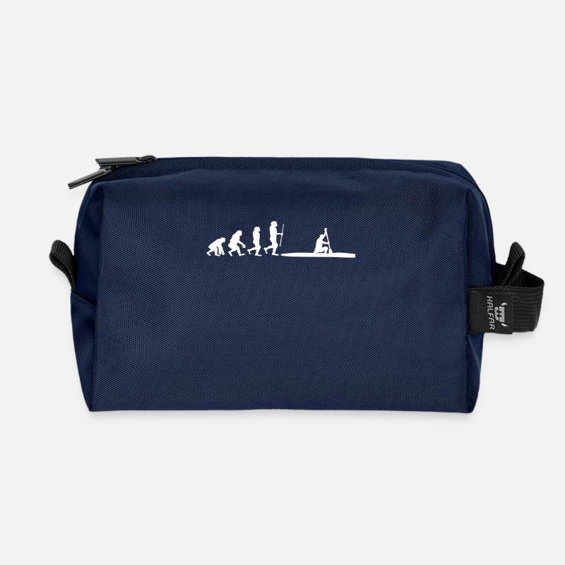 Kanadier Evolution Tshirt Geschenkideen - Recycelte Kulturtasche - Navy