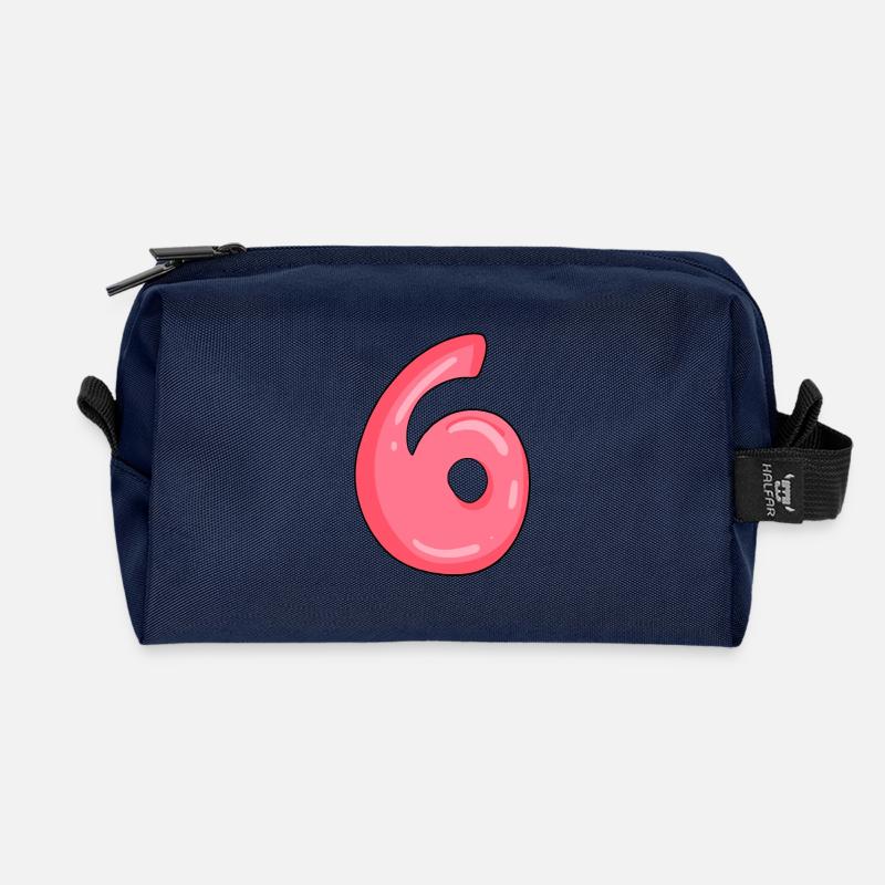Nummer 6 - Recycelte Kulturtasche - Navy
