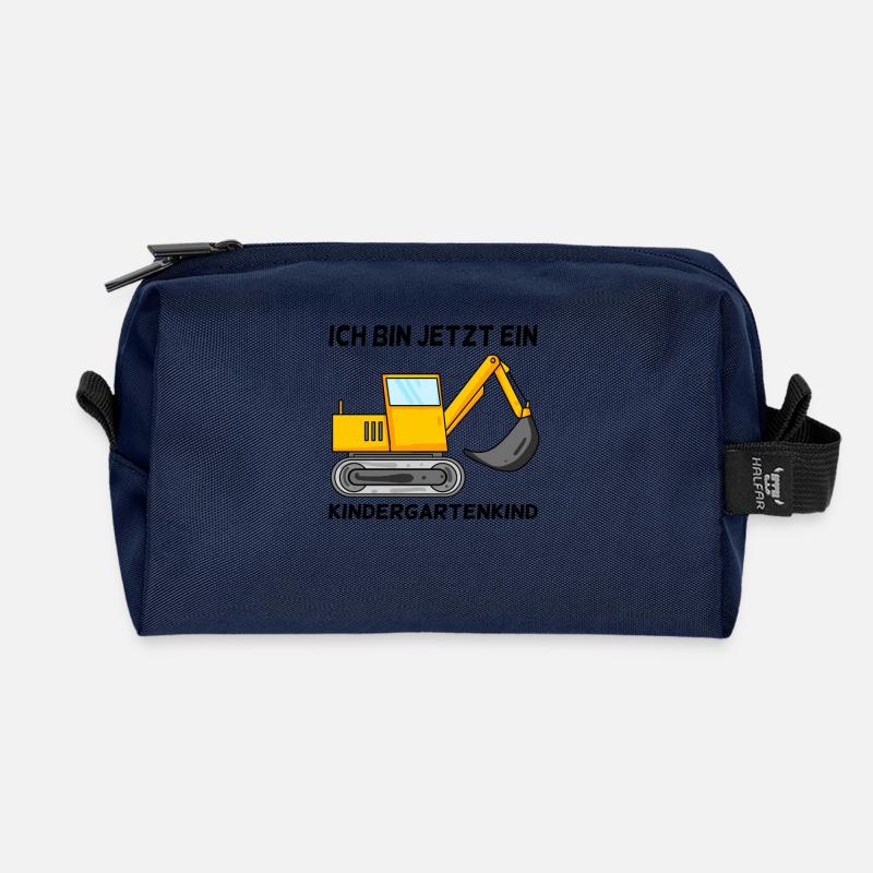 Kindergarten - Recycelte Kulturtasche - Navy