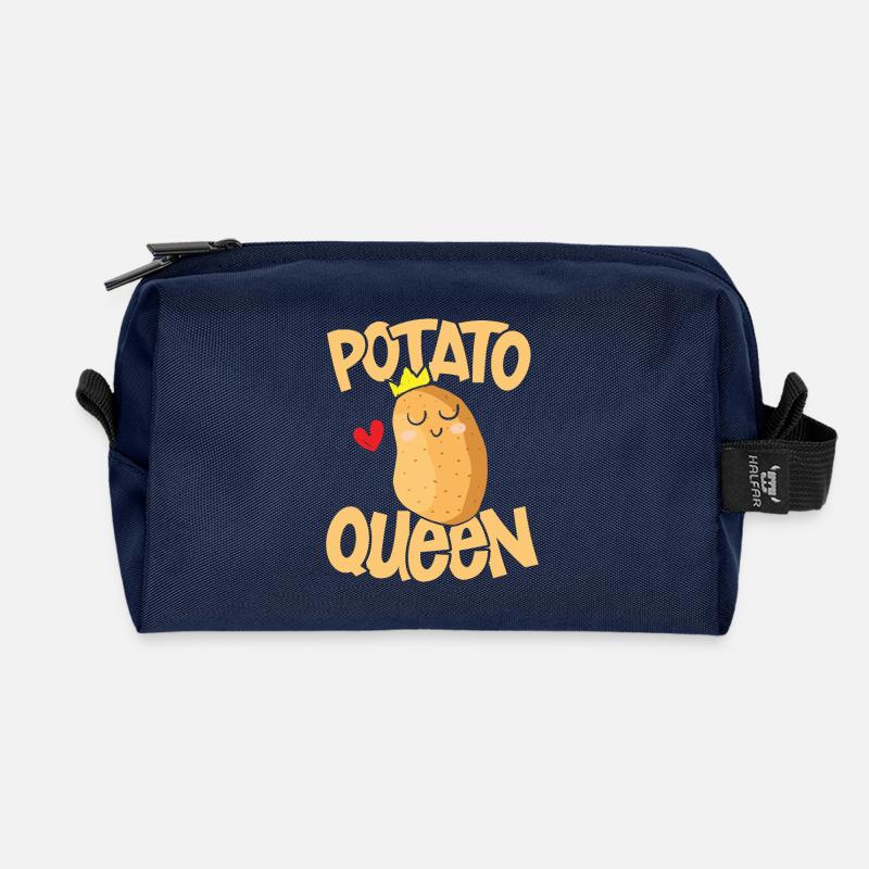 Potato queen - Recycelte Kulturtasche - Navy