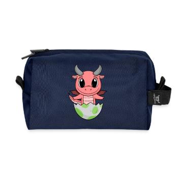 Baby Birth Egg Dragon Birth - Recycled Toiletry Zip Bag - navy - Front