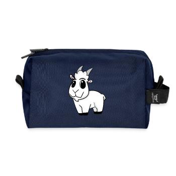 Goat Goat Buck - Recycled Toiletry Zip Bag - navy - Front