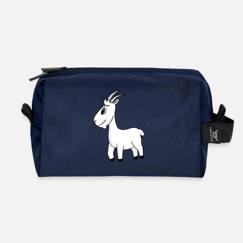 Bouc de chèvre - Trousse de toilette en tissu recyclé - marine