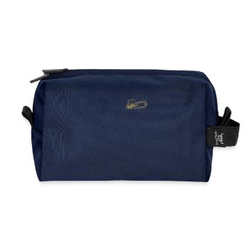 Kettensäge Motorsäge Pocket Design - Recycelte Kulturtasche - Navy - Vorne
