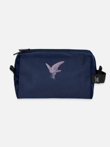 Rosa Taube Friedenstaube Dispersion - Recycelte Kulturtasche - Navy
