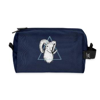 Ram - Recycled Toiletry Zip Bag - navy - Front